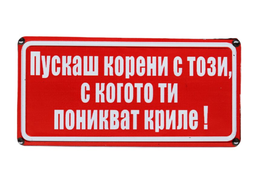 Табела - Пускаш корени с този, с когото ти поникват криле!