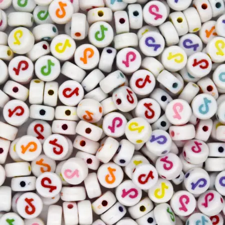 Мънисто цветни 7х3.6 мм.