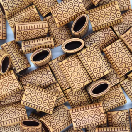 Мънисто плосък цилиндър 15х6х10 мм.