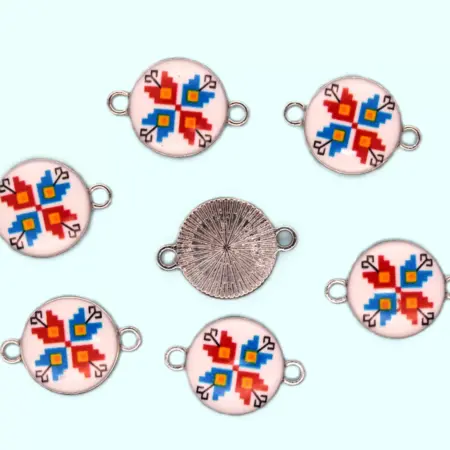 Свързващо метално мънисто 20х14 мм.