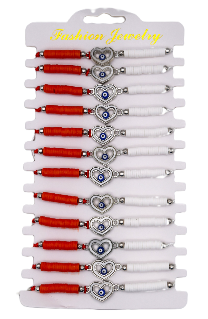 Комплект от 12 гривни - мартеница с мъниста 5