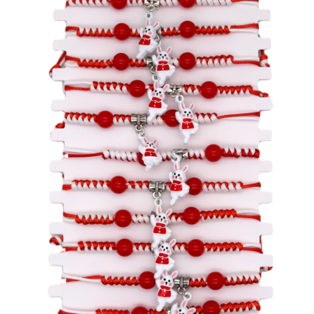 Комплект от 12 гривни – мартеница с мъниста 11