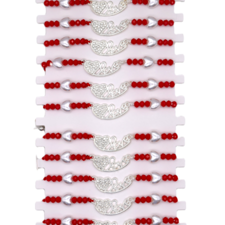 Комплект от 12 гривни – мартеница с мъниста 8