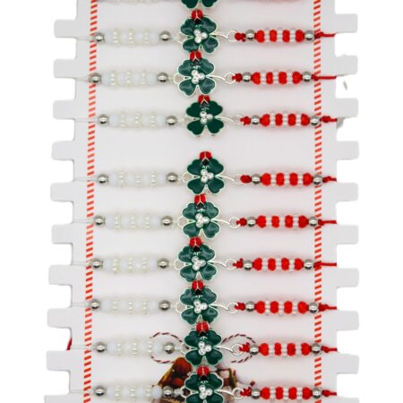 Комплект от 12 гривни – мартеница с мъниста