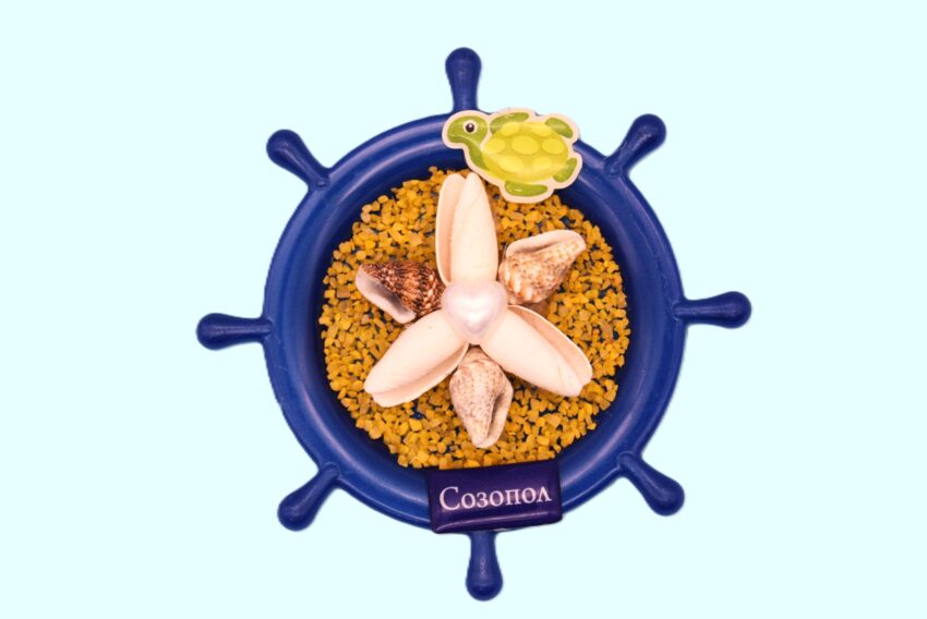 Сувенирен 3D магнит рул - Созопол 2