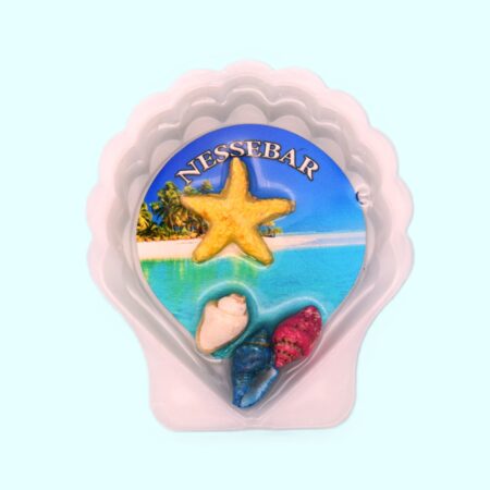Сувенирен 3D магнит мида – Несебър