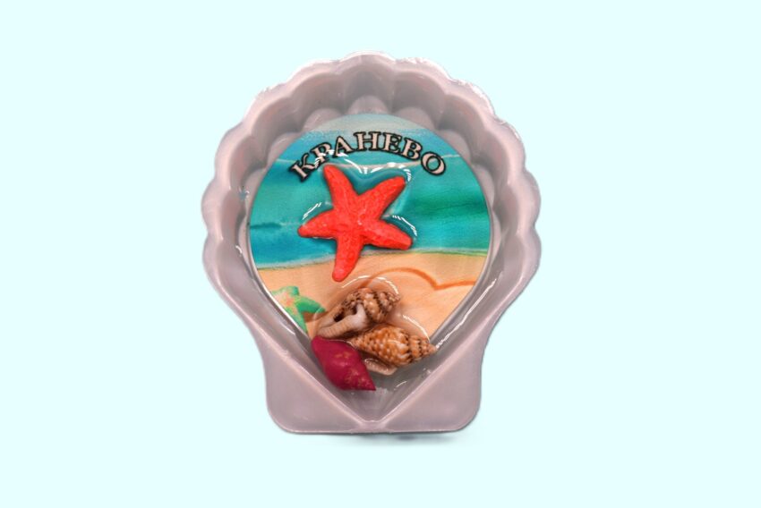 Сувенирен 3D магнит мида - Кранево 2