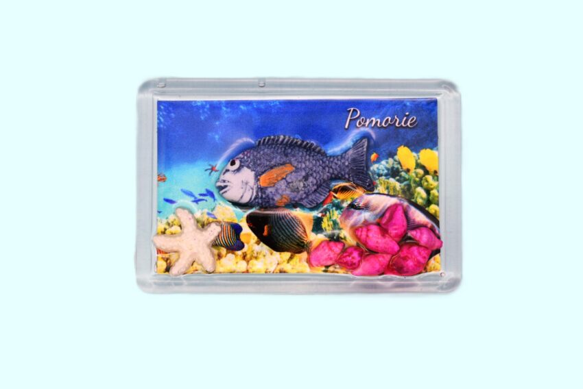 Сувенирен 3D магнит плочка - Поморие 2