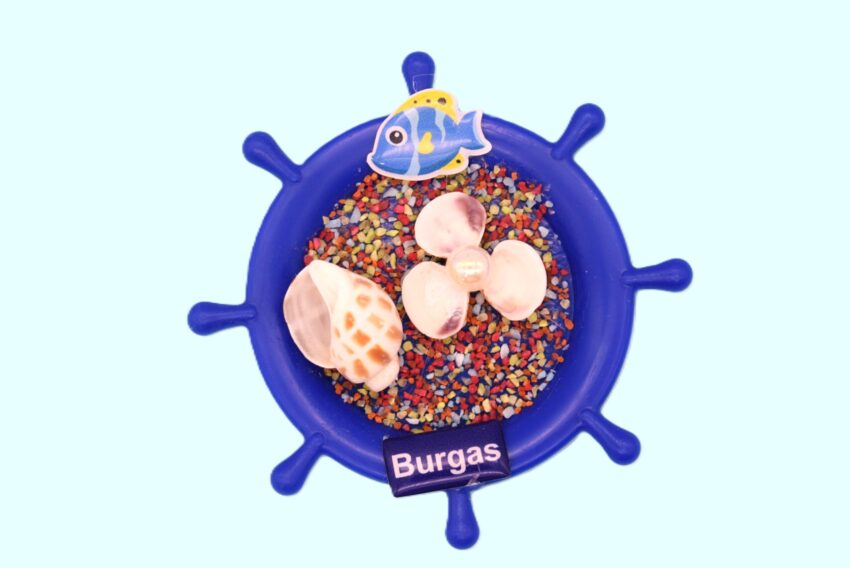 Сувенирен 3D магнит рул - Бургас 4