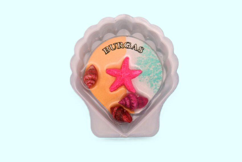 Сувенирен 3D магнит мида - Бургас