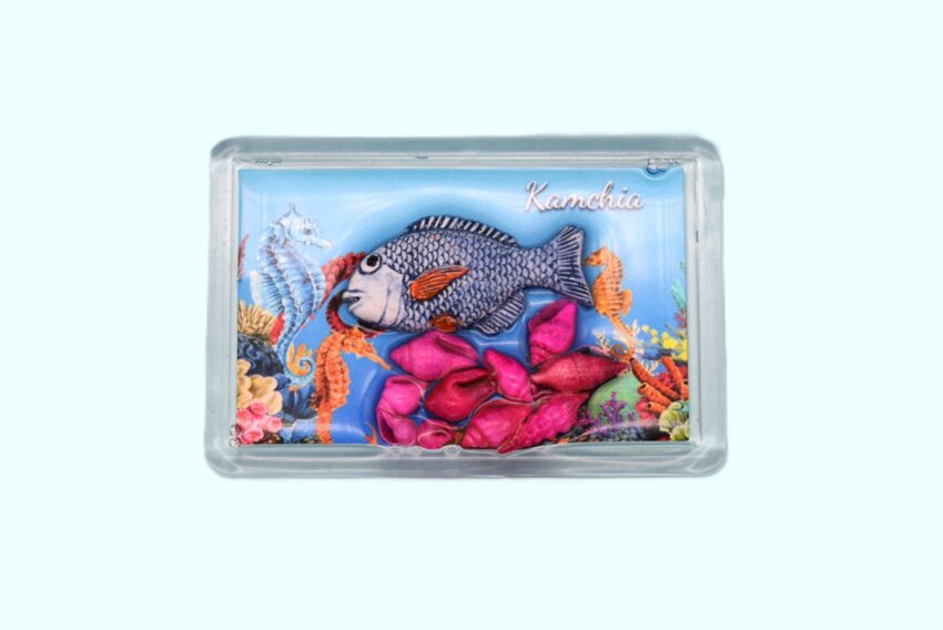 Сувенирен 3D магнит плочка - Камчия 2