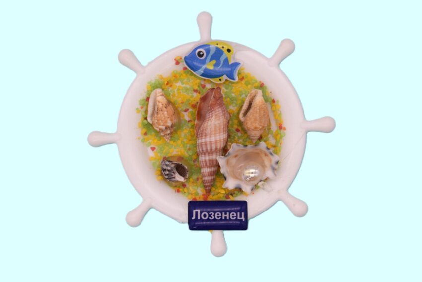 Сувенирен 3D магнит рул - Лозенец 4