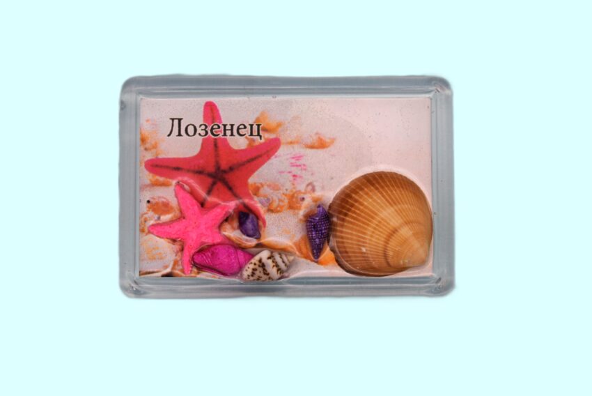 Сувенирен 3D магнит плочка - Лозенец