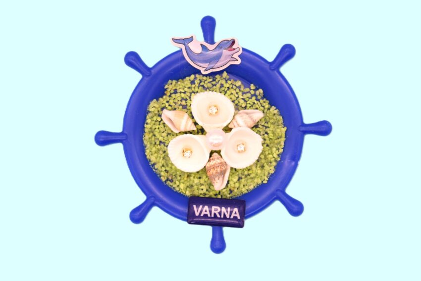 Сувенирен 3D магнит рул - Варна