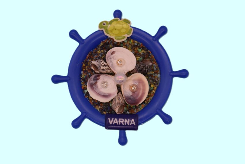 Сувенирен 3D магнит рул - Варна 3