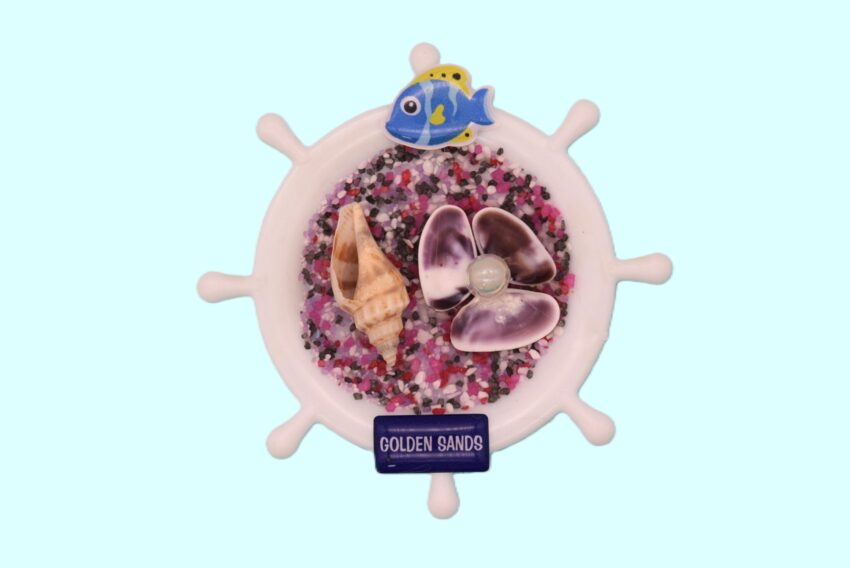 Сувенирен 3D магнит рул - Златни пясъци 2