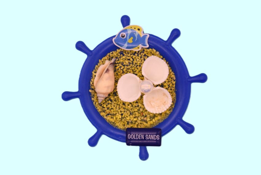 Сувенирен 3D магнит рул - Златни пясъци 3