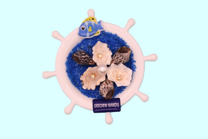 Сувенирен 3D магнит рул - Златни пясъци 4