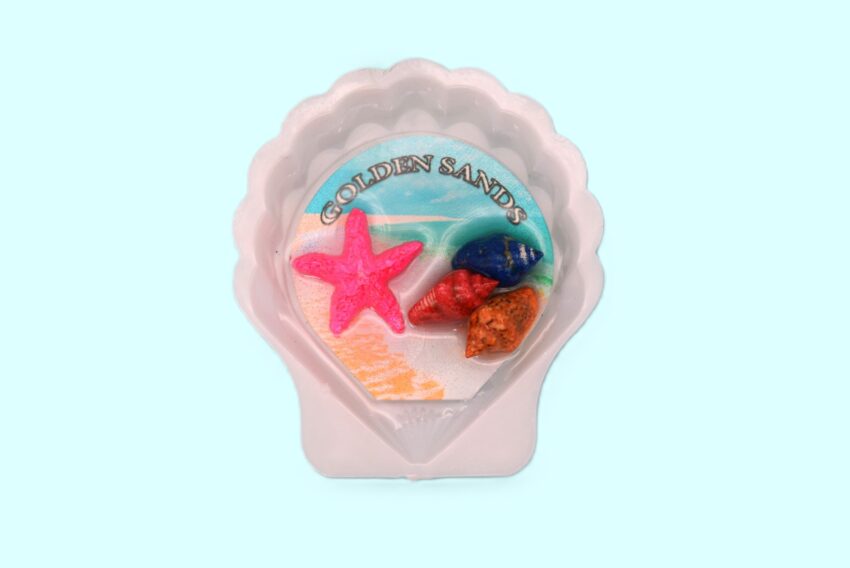 Сувенирен 3D магнит мида - Златни пясъци