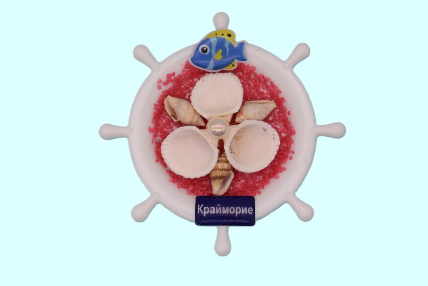 Сувенирен 3D магнит рул - Крайморие 3