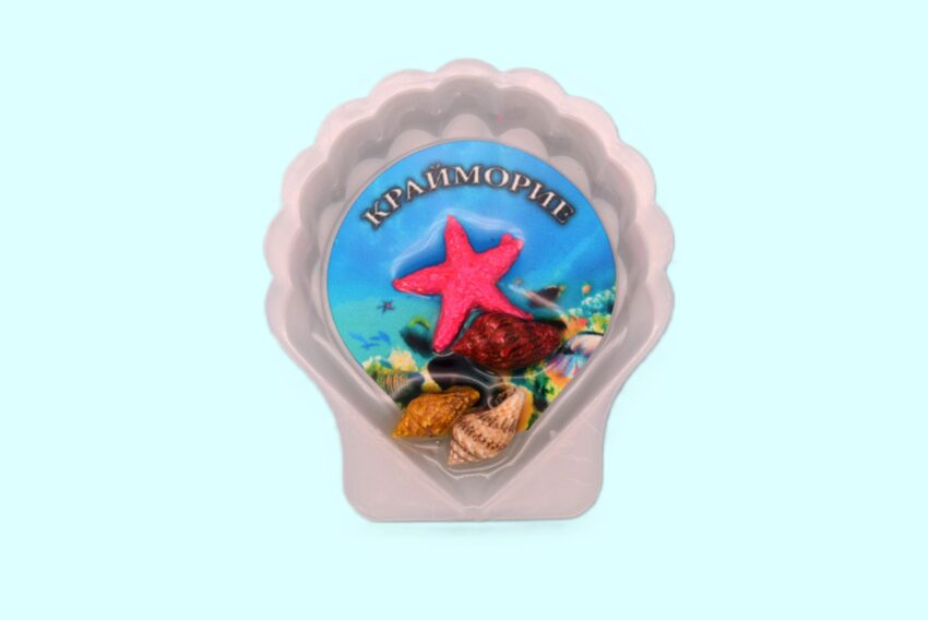 Сувенирен 3D магнит мида - Крайморие 2