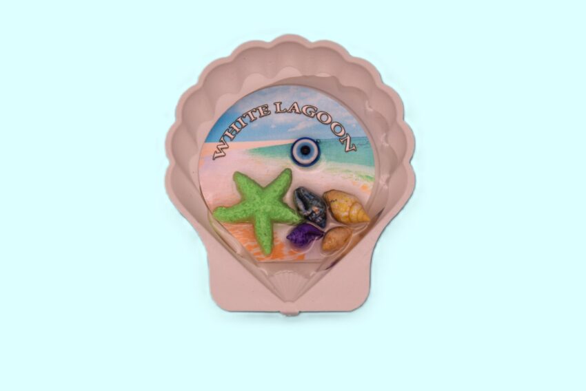 Сувенирен 3D магнит мида - Бяла лагуна