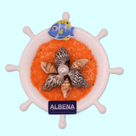 Сувенирен 3D магнит рул – Албена 2