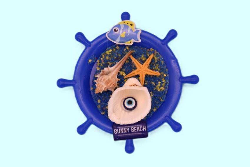 Сувенирен 3D магнит рул - Слънчев бряг 3