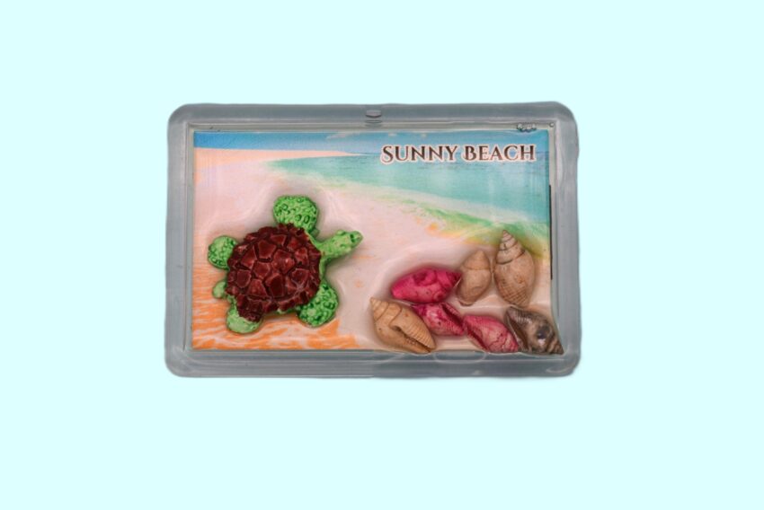 Сувенирен 3D магнит плочка - Слънчев бряг 2