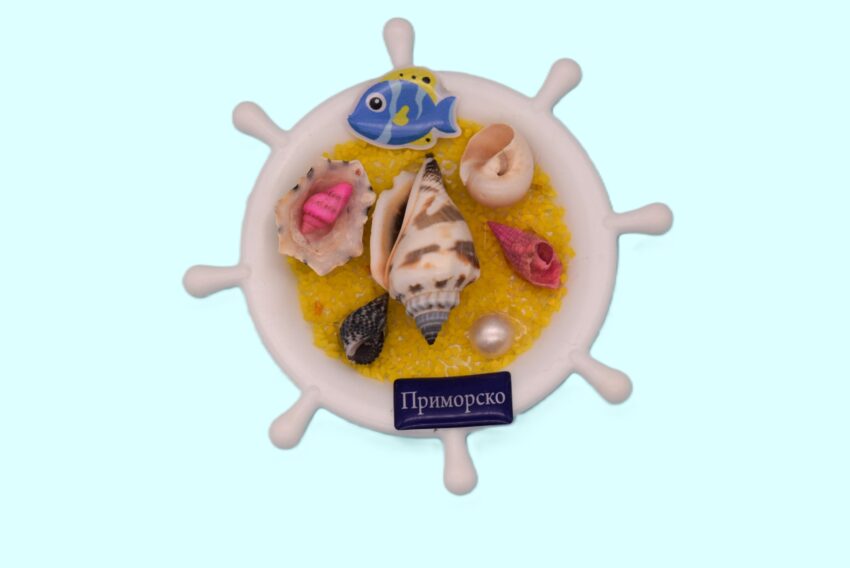 Сувенирен 3D магнит рул - Приморско 3