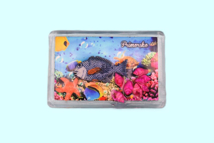 Сувенирен 3D магнит плочка - Приморско