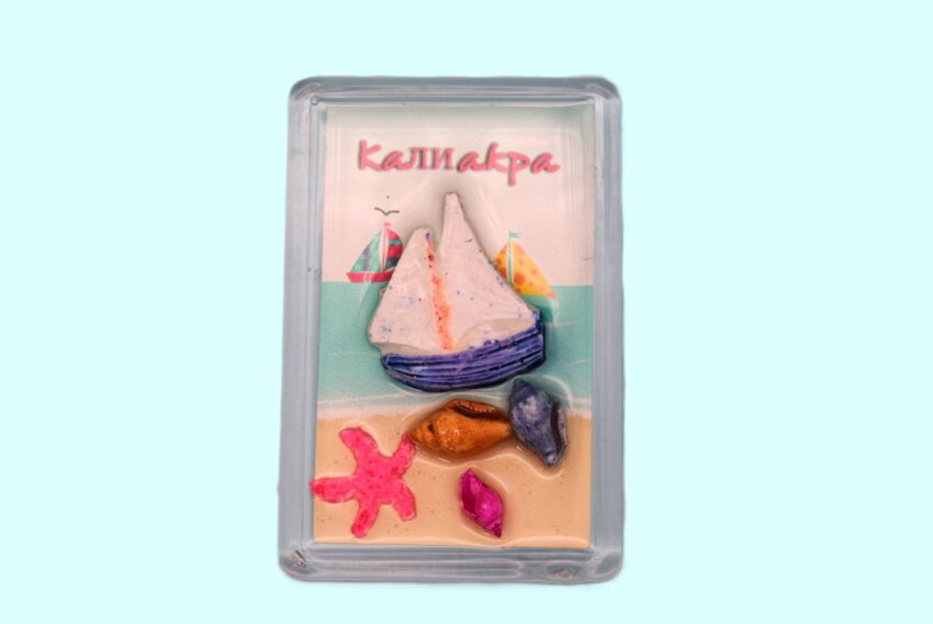 Сувенирен 3D магнит плочка - Калиакра 3