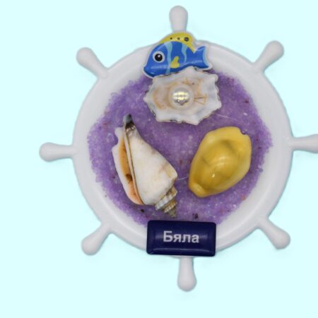 Сувенирен 3D магнит рул – Бяла 4