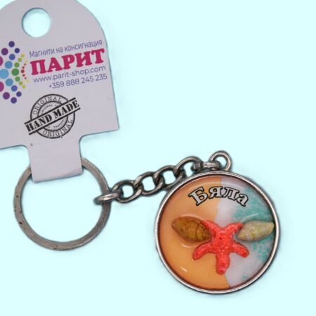 Релефен 3D ключодържател – Бяла 2