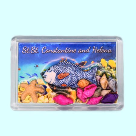 Сувенирен 3D магнит плочка – Св. Константин и Елена