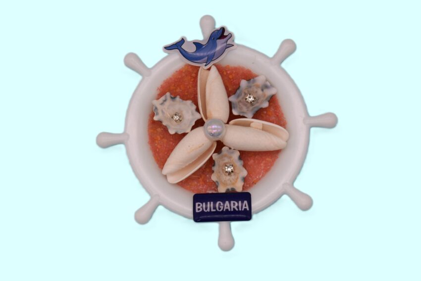 Сувенирен 3D магнит рул - България 3