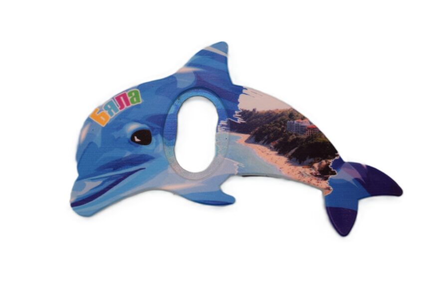 Магнитна отварачка делфин - Бяла