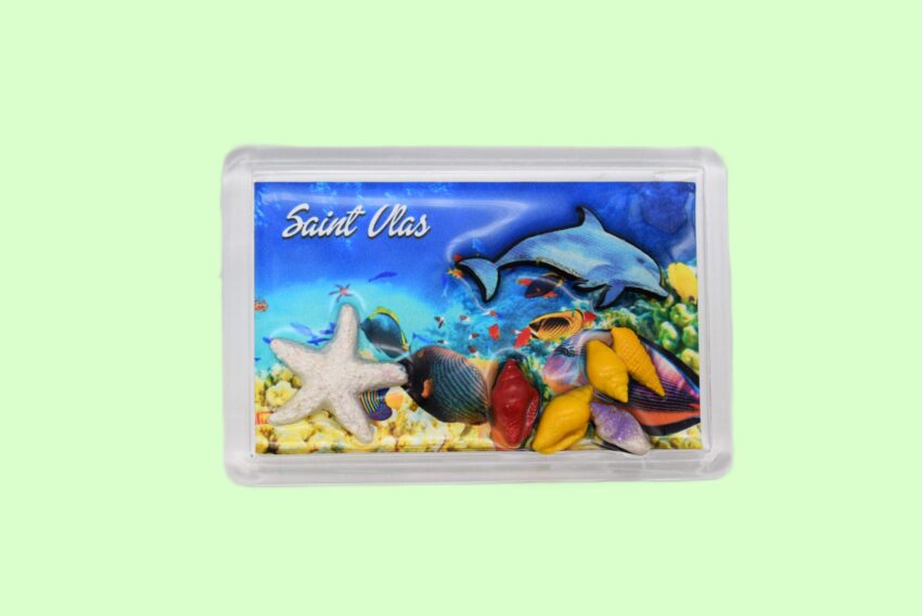 Сувенирен 3D магнит плочка - Св. Влас