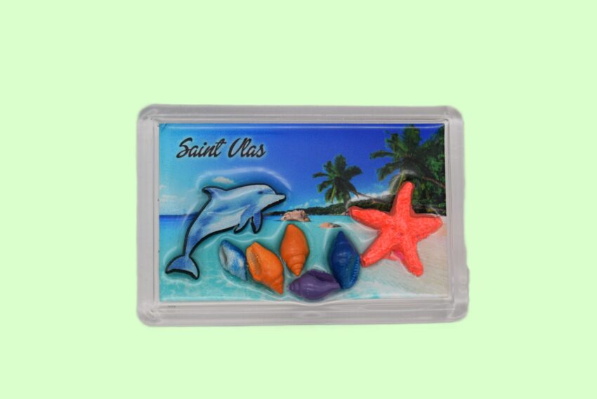 Сувенирен 3D магнит плочка - Св. Влас 2