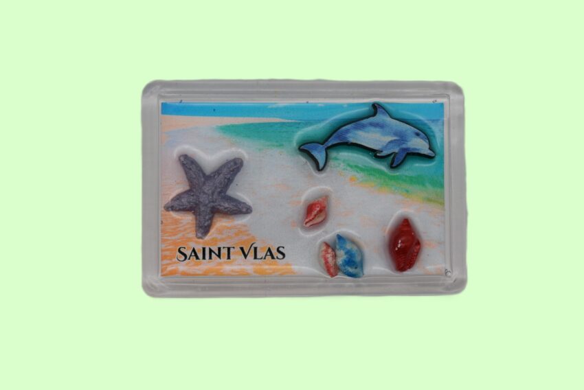 Сувенирен 3D магнит плочка - Св. Влас 5