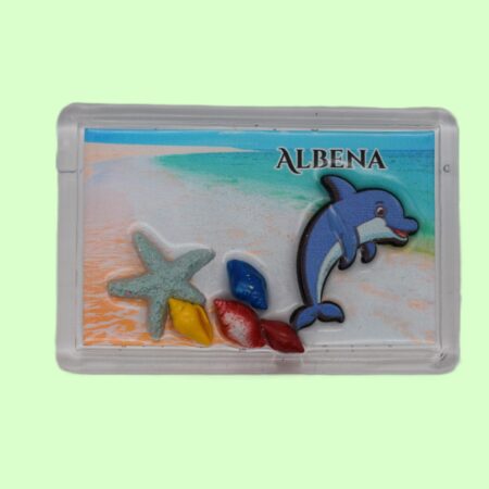 Сувенирен 3D магнит плочка – Албена 5