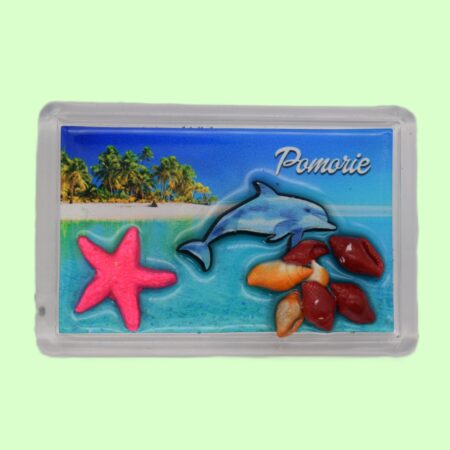 Сувенирен 3D магнит плочка – Поморие 3