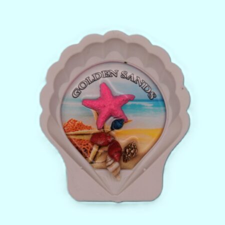 Сувенирен 3D магнит мида – Златни пясъци 3