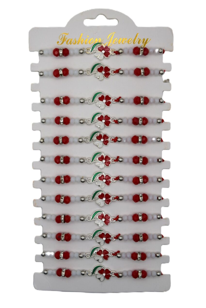 Комплект от 12 гривни - мартеница с мъниста 42