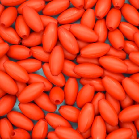 Мънисто елипса – червени 12х6 мм.