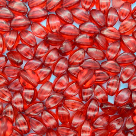 Мънисто червен диамант 9х5 мм.