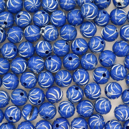 Мънисто синьо топче 8 мм.