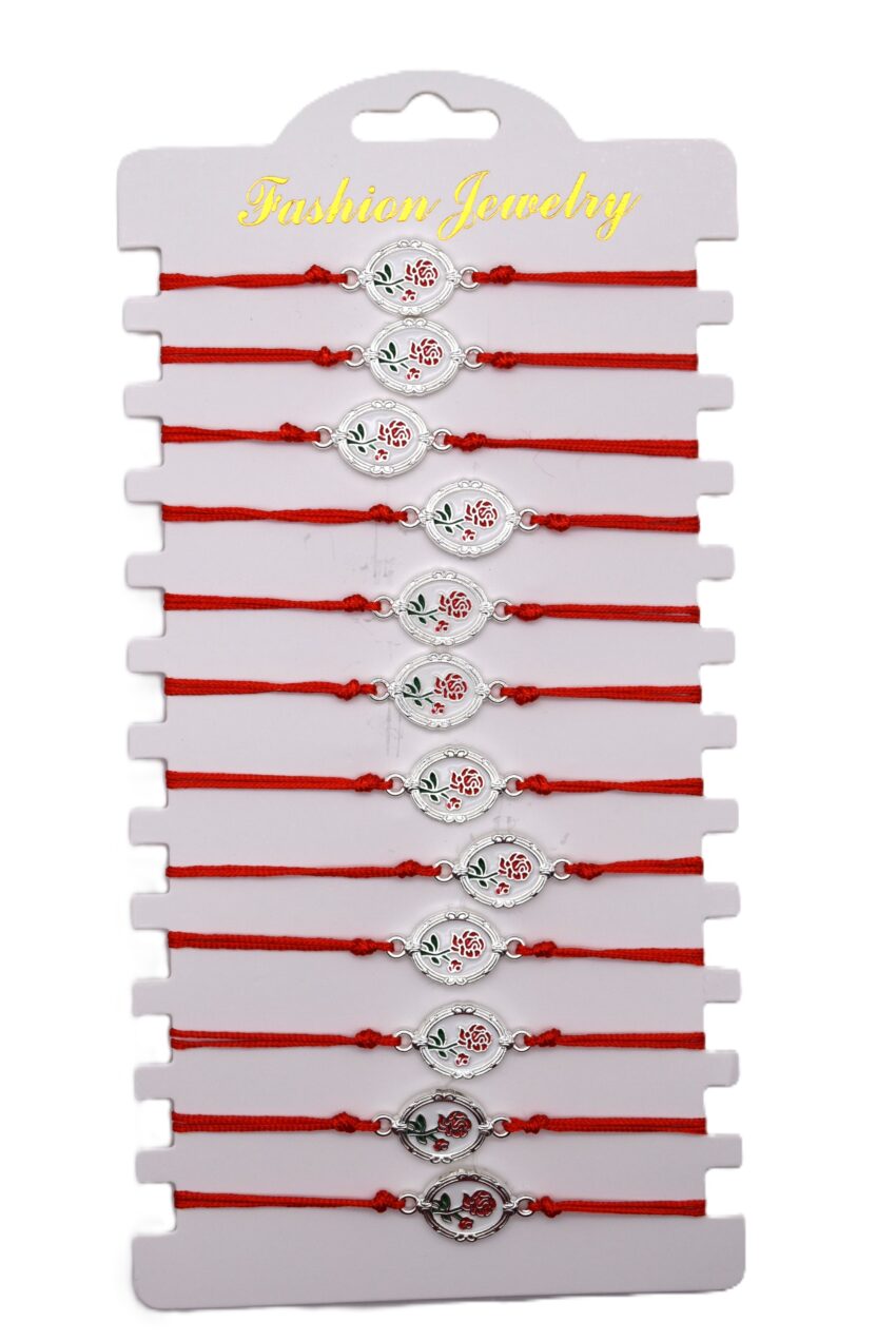 Комплект от 12 гривни - мартеница с мъниста 46