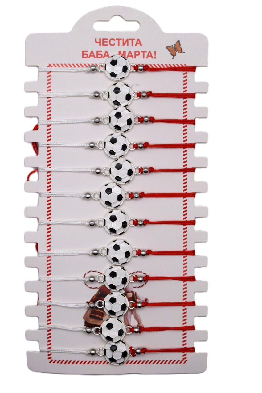 Комплект от 12 гривни - мартеница с мъниста 57