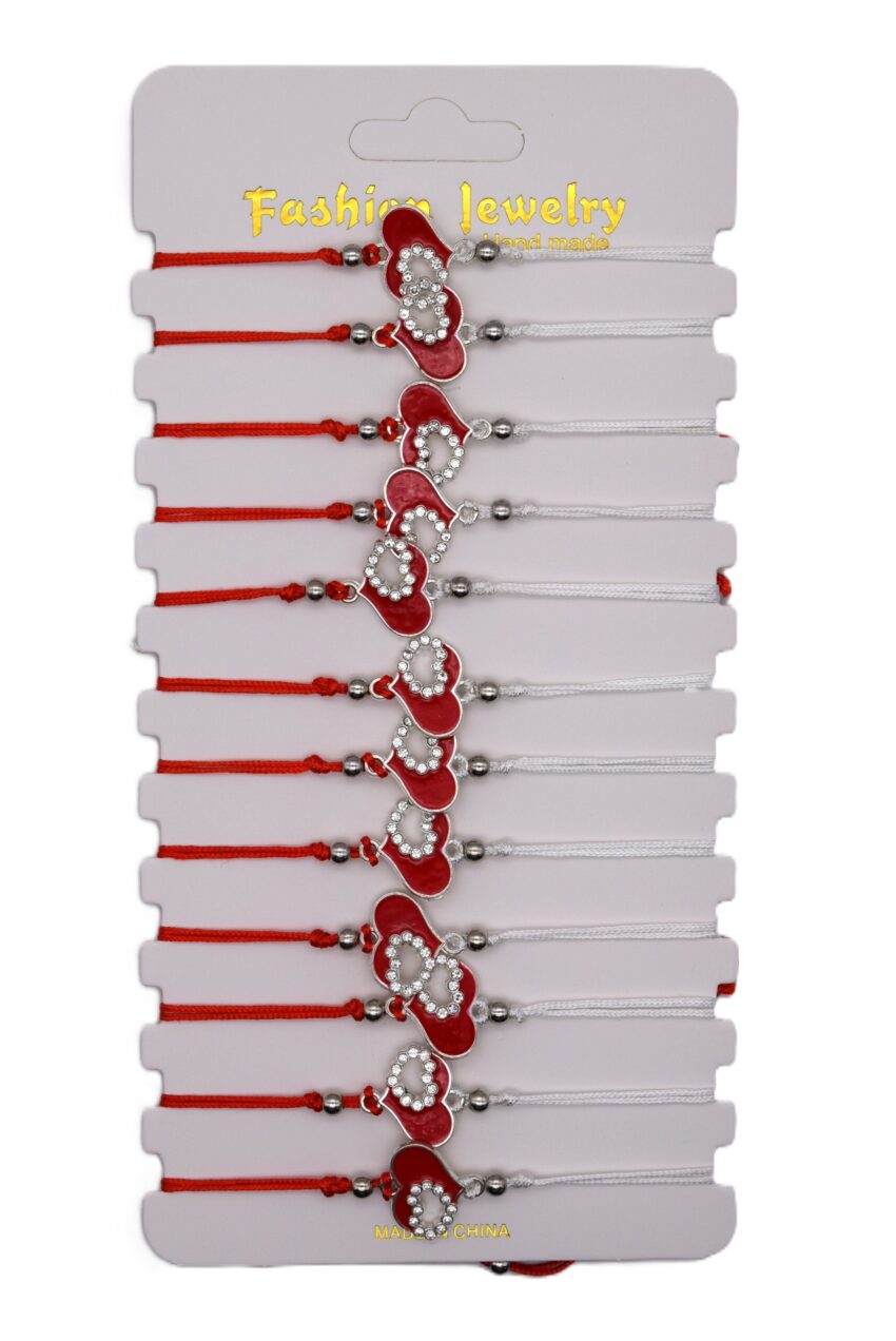 Комплект от 12 гривни - мартеница с мъниста 68